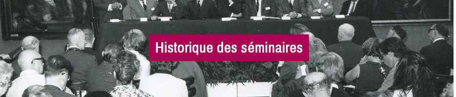 Historique des séminaires