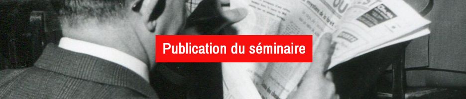 PUBLICATION DU SÉMINAIRE : Vues d’expositions